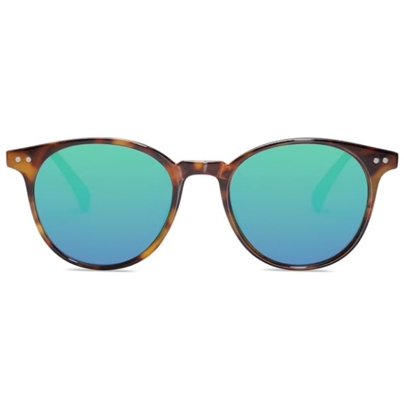 Sogo Accessories - Round Classic Polarized Sunglasses Vintage UV400 SJ2113 Blue
